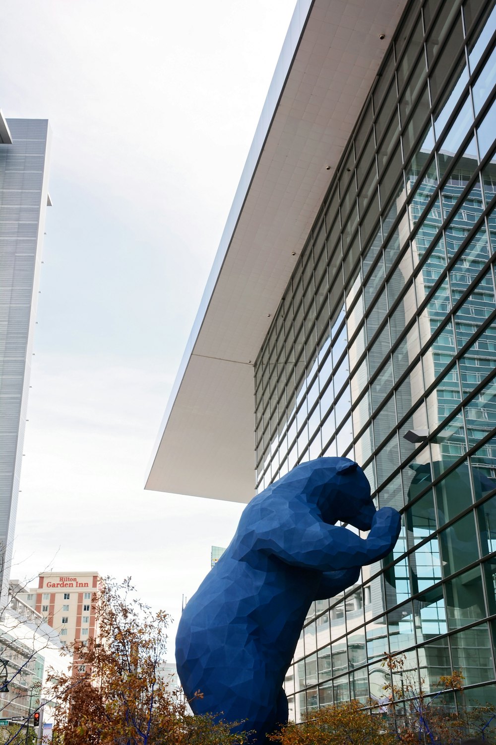 The Colorado Convention Center with its iconic 40-foot blue bear sculpture